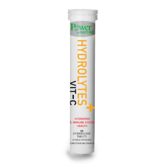 Power Health Hydrolytes+ with Vitamin C 20eff. Συμπλήρωμα Διατροφής με Ηλεκτρολύτες & Βιταμίνη C