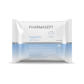 Pharmasept Hygienic Intim Wipes 20pcs Υγρά Μαντηλάκια για Καθαρισμό της Ευαίσθητης Περιοχής 