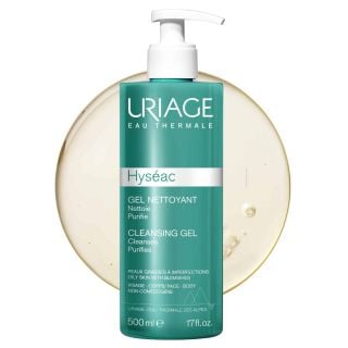 Uriage Hyseac Cleansing Gel 500ml Τζελ για Βαθύ Καθαρισμό