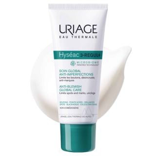 Uriage Hyseac 3-Regul+ Microbiome NEW 40ml Ολοκληρωμένη Φροντίδα για Μαύρα Στίγματα, Ατέλειες, Πόρους, Γυαλάδα και Ερυθρότητα