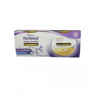 Nutricia Fortimel Creme Protein 1.6kcal Κρέμα για τη Διαιτητική Διαχείριση της Δυσθρεψίας Μπανάνα 4x125gr