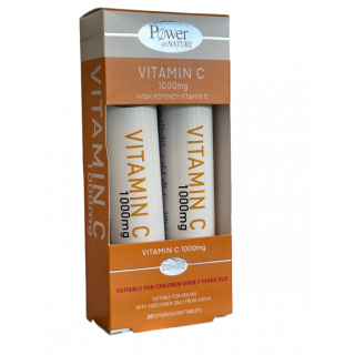 Power Health Vitamin C 1000mg Stevia 2x20 Effervescent Tablets