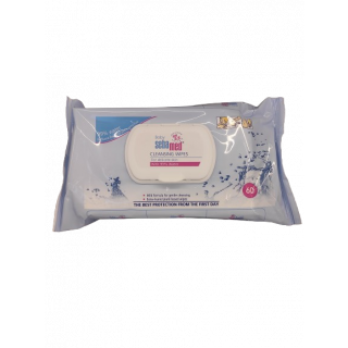 Sebamed Baby Cleansing Wipes for Delicate Skin 99% Water 60pcs Υγρά Μωρομάντηλα με 99% Νερό 