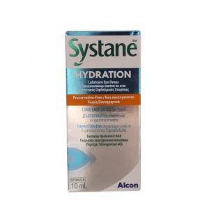 Systane Hydration Οφθαλμικές Σταγόνες με Υαλουρονικό Οξύ Κατά της Ξηροφθαλμίας 10ml