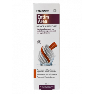 Frezyderm Intim Area Menopause Foam pH7.0 200ml Αφρός Καθαρισμού της Ευαίσθητης Περιοχής για Μετά την Εμμηνόπαυση