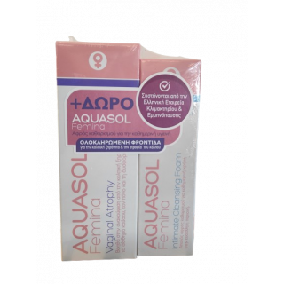 Aquasol Femina Promo Κρέμα για Κολπική Ατροφία 30ml & Δώρο Αφρός Καθαρισμού για την Ευαίσθητη Περιοχή 40ml