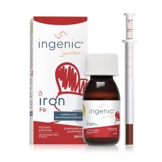 Ingenic Junior Iron Oral Solution 50ml Παιδικό Συμπλήρωμα Διατροφής Σιδήρου