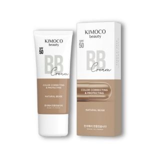 Kimoco BB Cream Natural Beige Spf50 Moisturizing Day Cream with Ceramides & Panthenol 40ml
