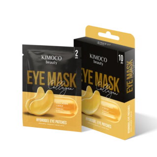 Kimoco Beauty-Firming and Brightening Hydrogel Eye Patches with Collagen and Gold 10pcs