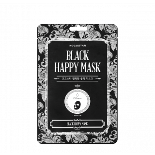 Kocostar Black Happy Mask 25ml Detox Sheet Mask with Charcoal & Black Plant Extracts