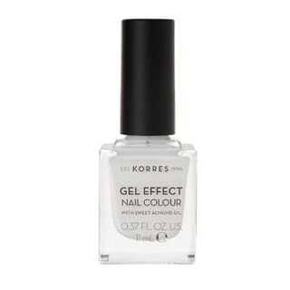 Korres Gel Effect Nail Colour, 01 Blanc White 11ml 