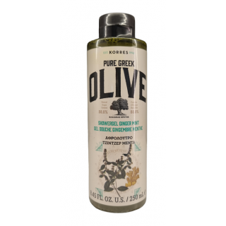 Korres Pure Greek Olive Showergel Ginger Mint Αφρόλουτρο Τζίντζερ-Μέντα 250ml