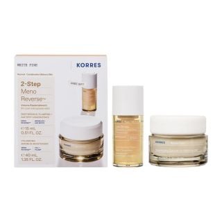 Korres Promo 2-Step Meno Reverse White Pine Serum-in-Moisturizer 40ml + Deep Wrinkle, Plumping and Age Spot Concentrate 15ml