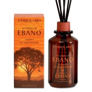 L' Erbolario Notes Of Ebony Scented Wood Sticks 200ml Αρωματικό Χώρου με Ξύλινα Στικς