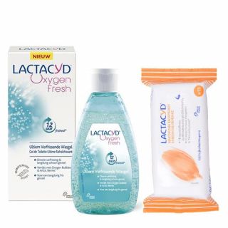 Lactacyd Oxygen Fresh 200ml + Intimate Wipes 15