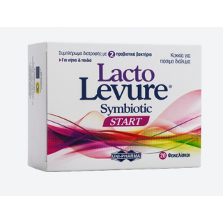 Uni-Pharma LactoLevure Symbiotic Start 20sachets Συμπλήρωμα Διατροφής με Δύο Προβιοτικά για Νήπια & Παιδιά