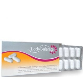 LadyBalance Vaginal Prebiotics Κολπικά Υπόθετα Πρεβιοτικών 12Tabs