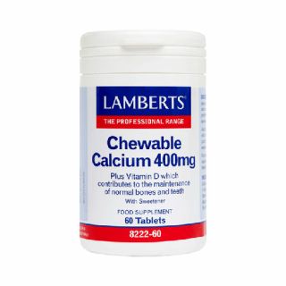Lamberts Chewable Calcium 400mg 60 Tabs