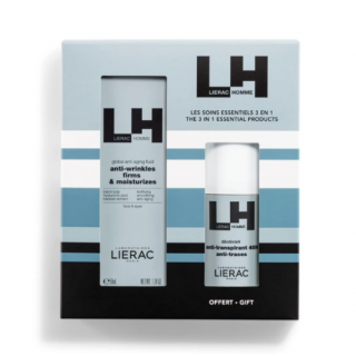 Lierac Promo Homme Global Λεπτόρρευστη Κρέμα Με Ολοκληρωμένη Αντιγηραντική Δράση 50ml & Δώρο Αποσμητικό 48h 50ml