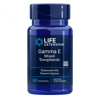 Life Extension Gamma E Mixed Tocopherols Enhanced 60 Softgels