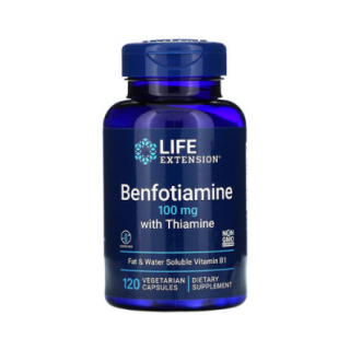 Life Extension Benfotiamine with Thiamine 100mg 120 Caps Αντιοξειδωτικό