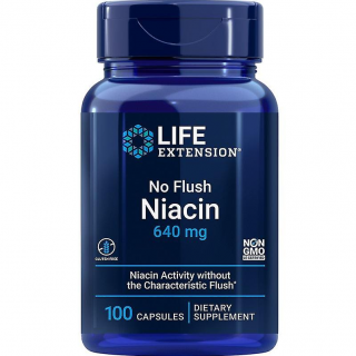 Life Extension No Flush Niacin (Inositol Hexanicotinate) 800mg 100 Caps Κατά της Χοληστερίνης