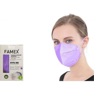 Famex FFP2 Λιλά 10τμχ Μάσκα Προστασίας