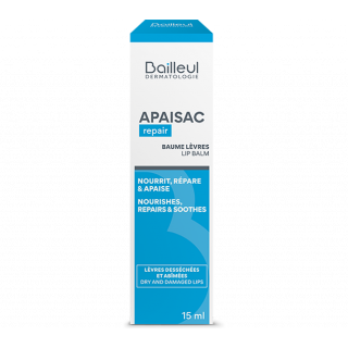 Bailleul Apaisac Repair Lip Balm Επανορθωτικό Βάλσαμο για Σκασμένα Χείλη 15ml