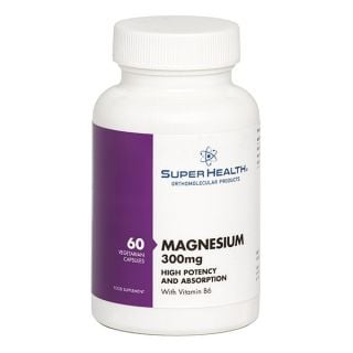 Super Health Magnesium 300mg with Vitamin B6 60caps Συμπλήρωμα Διατροφής Μαγνησίου