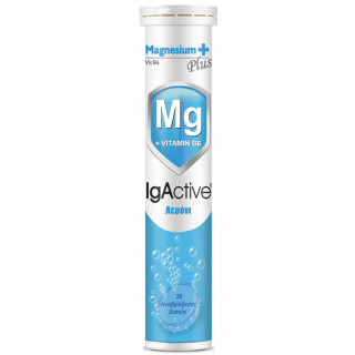 IgActive Magnesium Plus + B6 Lemon Flavoured 20 Effervescent Tabs