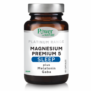 Power Health Platinum Range Magnesium Premium 5 Sleep 60caps για Βελτίωση του Ύπνου