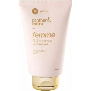 Panthenol Extra Femme 3 in 1 Cleanser Face Body & Hair200ml Καθαριστικό για Πρόσωπο, Σώμα & Μαλλιά