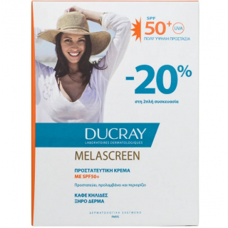 Ducray Melascreen Creme Riche SPF50+ 2 x 50ml (Sticker -20%) Κατά των Καφέ Κηλίδων για Ξηρά Δέρματα