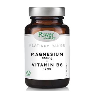 Power Health Platinum Range Magnesium 350mg & Vitamin B6 12mg, 30caps