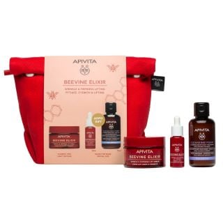 Apivita Promo Beevine Elixir Light Texure Anti-Wrinkle, Firming Day Cream 50ml & Gift Serum 10ml & Cleansing Foam 75ml