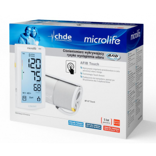 Microlife BP A7 AFIB Touch BT White Blood Pressure Monitor Ψηφιακό Πιεσόμετρο Μπράτσου με Οθόνη Αφής 1τμχ