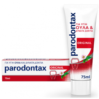 Parodontax Original Mint & Ginger 75ml Οδοντόκρεμα με Fluoride για τα Ούλα Μέντα & Τζίντζερ