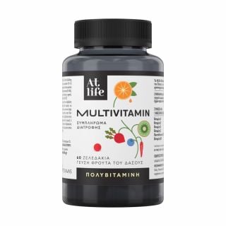 AtLife Multivitamin Πολυβιταμινούχο Συμπλήρωμα Διατροφής 60Ζελεδάκια Φρούτα του Δάσους