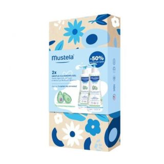 Mustela Promo Απαλό Αφροντούζ για Μαλλιά & Σώμα 2x500ml