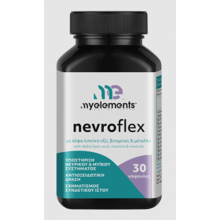 My Elements Nevroflex Food Supplements with Alpha Lipoic Acid, Vitamins & Metals 30 Tabs