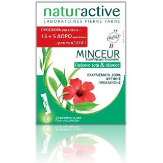 Naturactive Minceur Συμπλήρωμα Διατροφής για τον Έλεγχο του Σωματικού Βάρους 15+5 Φακελίσκοι
