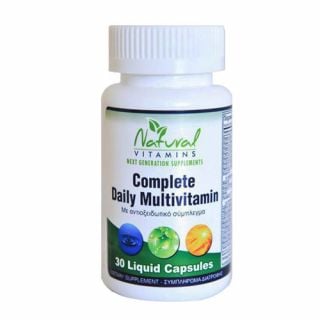 Natural Vitamins Complete Daily Multivitamin 30 Liquid Caps