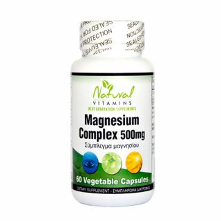 Natural Vitamins Magnesium Complex 500mg 60 VCaps