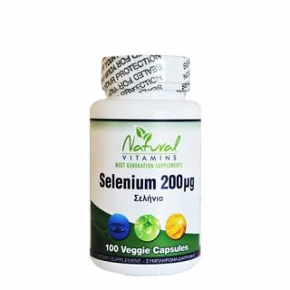 Natural Vitamins Selenium 200μg 100 Caps