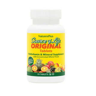 Nature's Plus Source of Life Πολυβιταμίνη με 56 Φυτικά Συστατικά 30ταμπλέτες