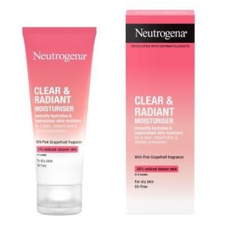Neutrogena Clear & Radiant Ενυδατική Κρέμα Προσώπου με Άρωμα Ροζ Γκρέιπφρουτ 50ml