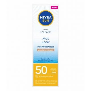 Nivea Sun UV Face Mat Look Medium Shade Tinted Cream SPF50 50ml