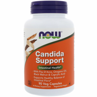 Now Foods Candida Support (Clear) 90 φυτικές κάψουλες για το Πεπτικό Σύστημα