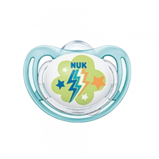 Nuk Freestyle  Ορθοδοντική Πιπίλα Σιλικόνης για 6-18 μηνών με Διάφανη Θήκη 1τμχ