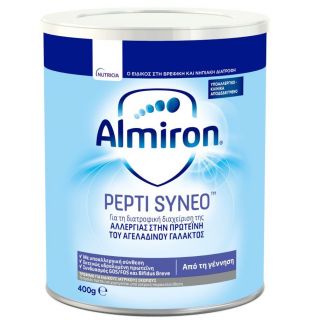 Nutricia Almiron Pepti Syneo 400gr Γάλα για Βρέφη με Διαγνωσμένη Αλλεργία στην Πρωτεΐνη του Αγελαδινού Γάλακτος